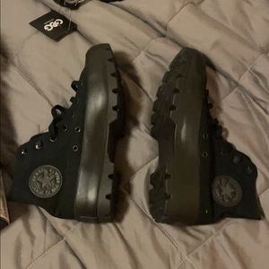 black platform converse NEVER WORN